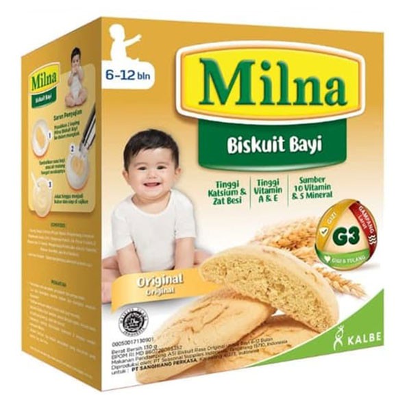 Milna Biscuit Original  Plus  Dha 130 Gr