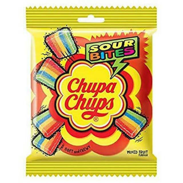 chupa chups sour bite fruit | candy | permen | camilan