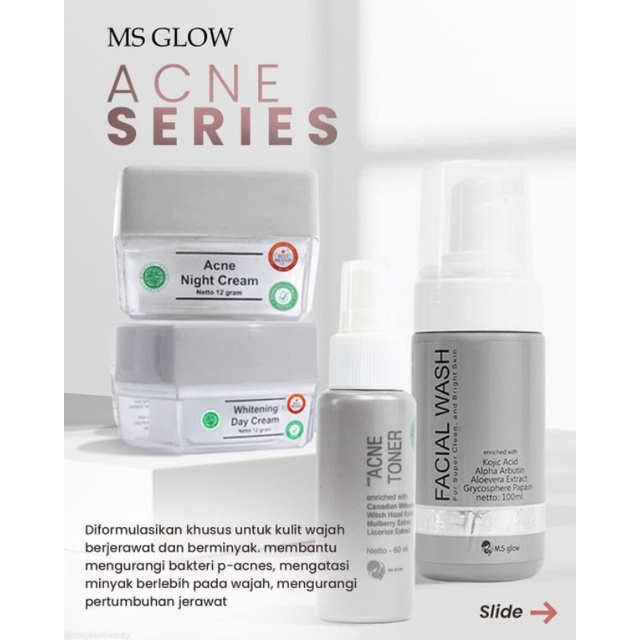 PAKET ACNE  MS GLOW