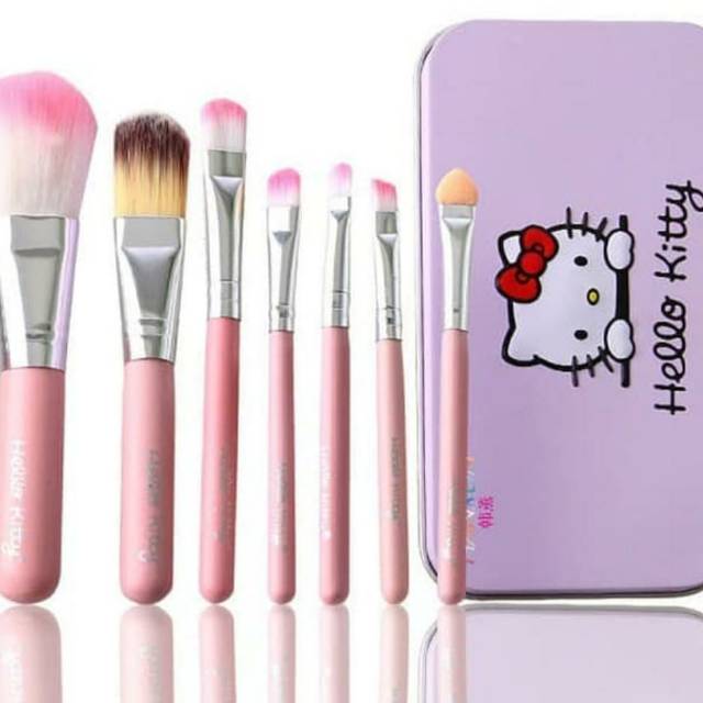 KUAS SET HELLO KITTY / SET KUAS MAKE UP