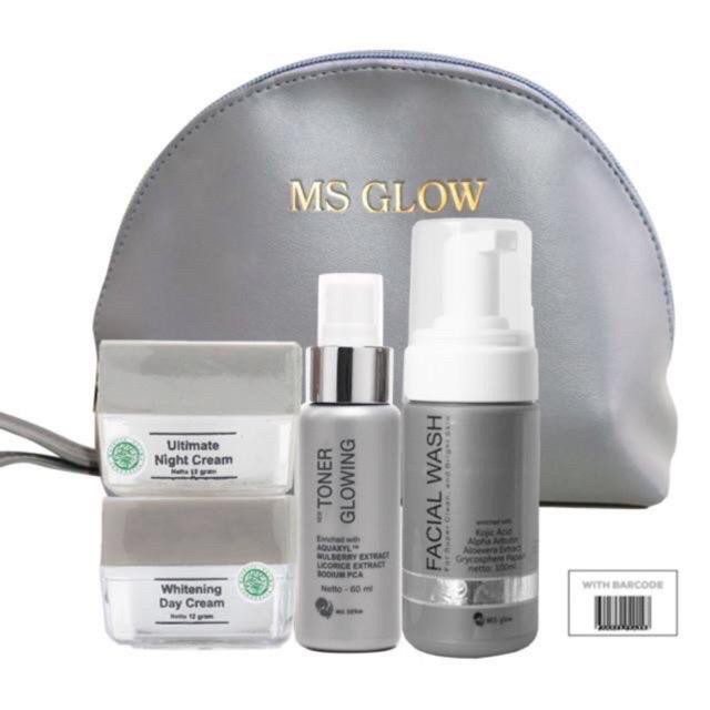 (BISA COD) Paket Ultimate MSGLOW [ FREE POCH ]