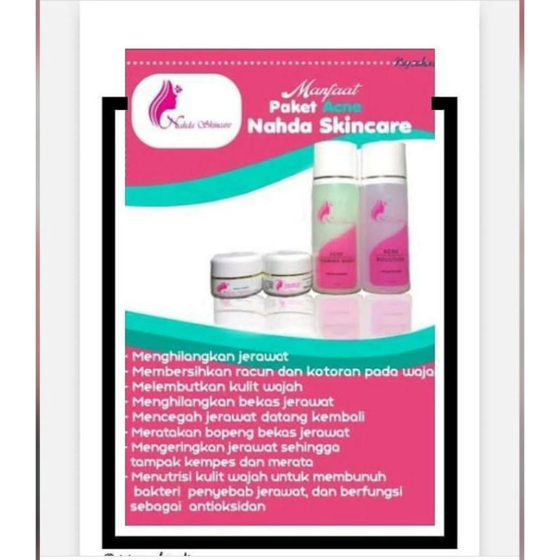 Nahda Skincare acne dan normal