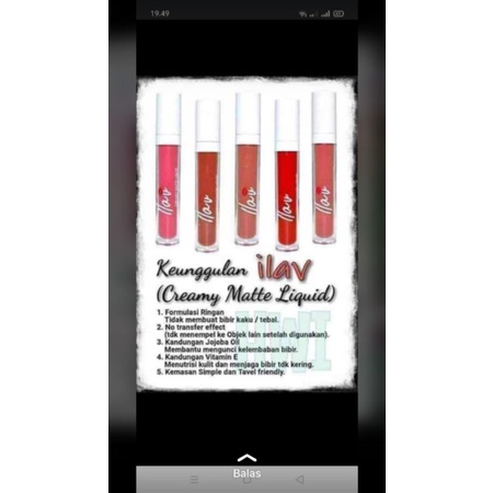 ilav lipmatte lipcream