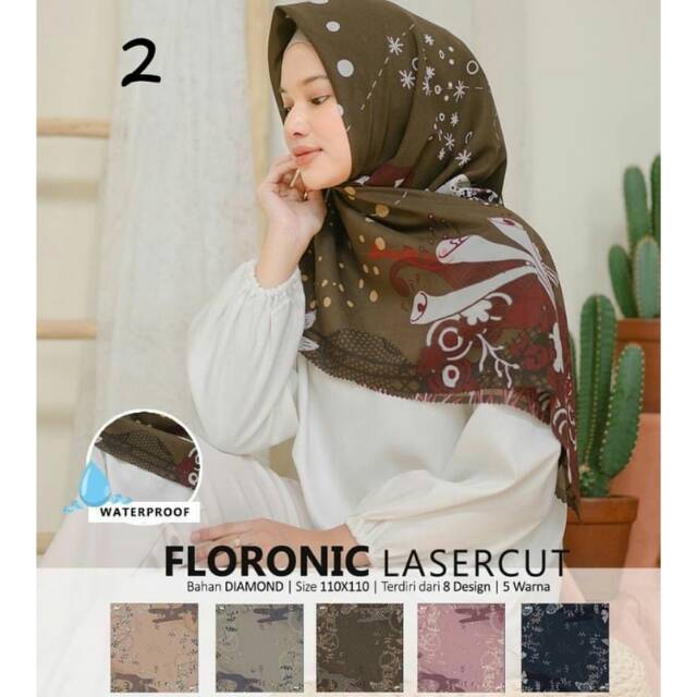 Floronic lasercut hijab