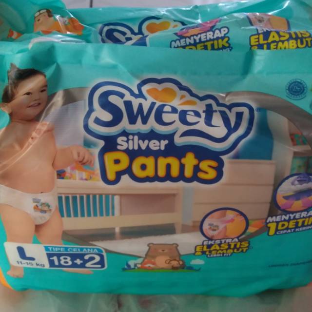 Sweety Silver Pants L 18+2