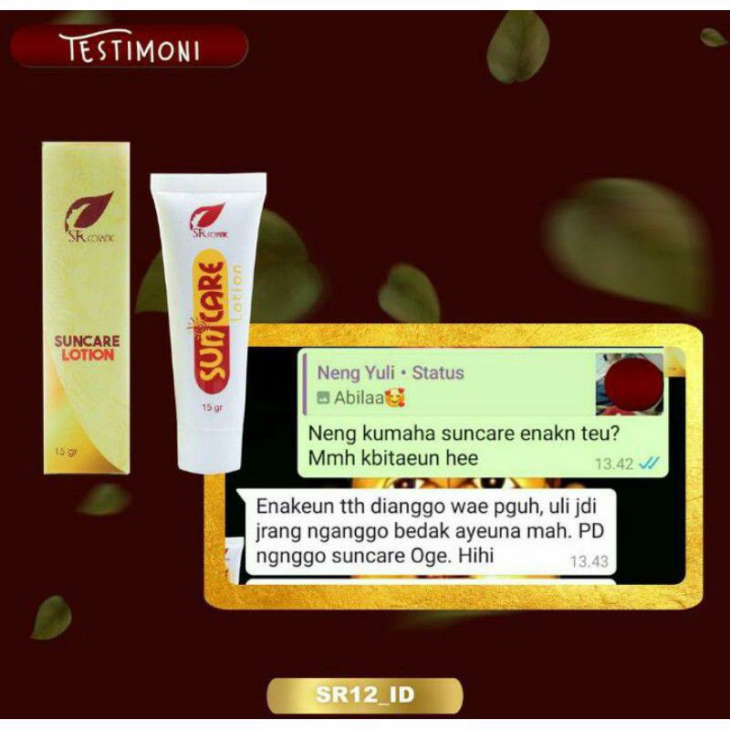 SUNCREEN SR12 HERBAL/PELINDUNG KULIT