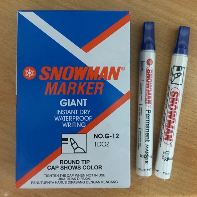 Snowman Permanent Marker G-12