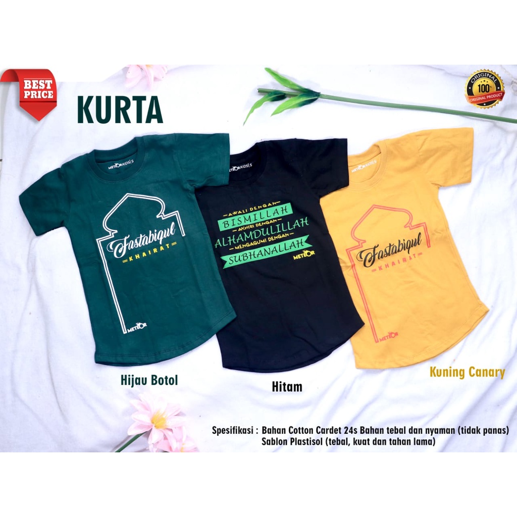 Kaos Anak Model Kurta