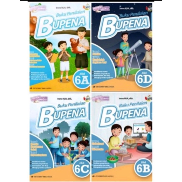 BUPENA SD KLS 6 A.B.C.D BARU/BEKAS