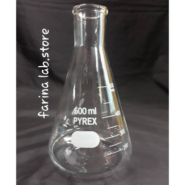 Erlenmeyer 500ml Pyrex Class A