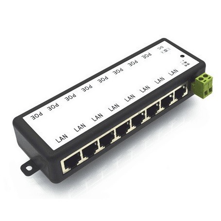 POE 8 Port Passive Injector