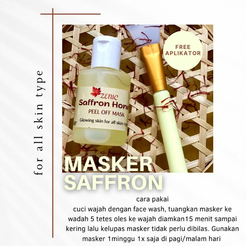masker saffron peel off