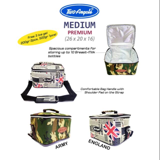 Cooler Bag Two Angels Medium Cover type England