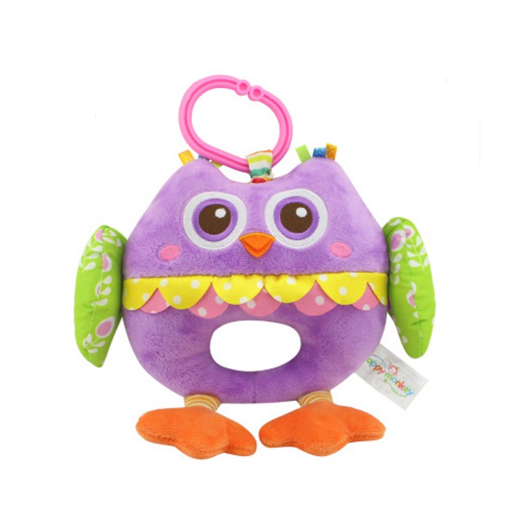 Happy Monkey Teether Rattle Hanging Toy