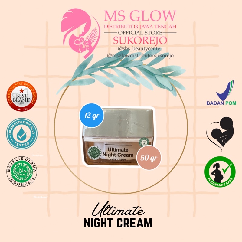 Ultimate Night Cream | MS GLOW