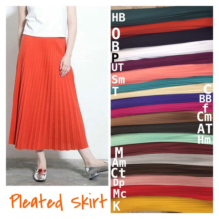 Rok plisket panjang