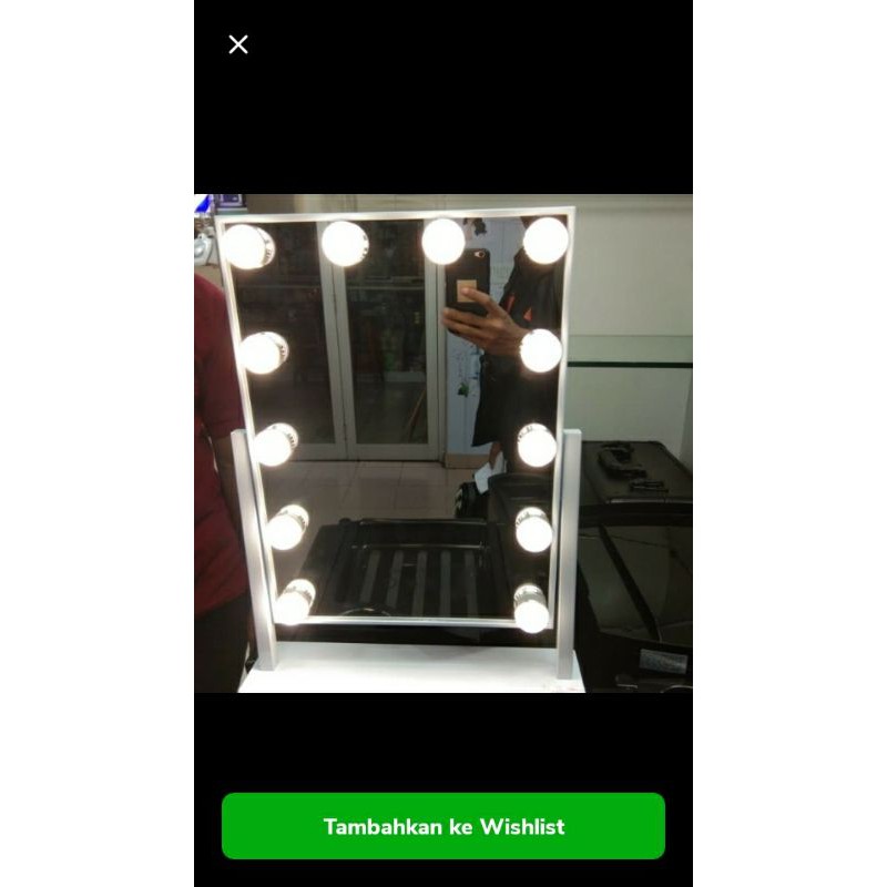 Kaca Makeup lampu led