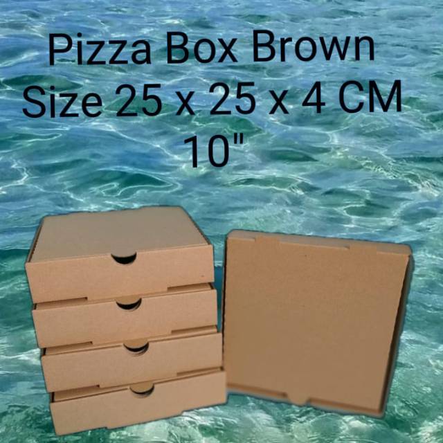 Pizxa Box 10" Brown ( 50 Pcs/ Pack )