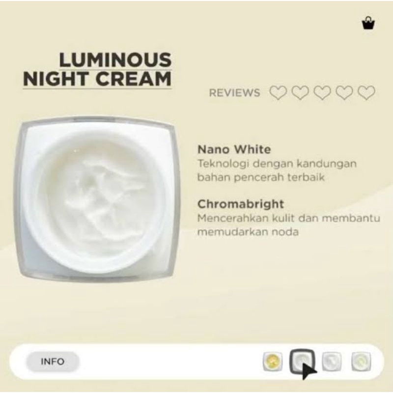 MS glow night cream luminous