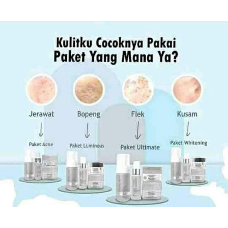 Paket Ms glow whitening..acne..luminos...ultimate