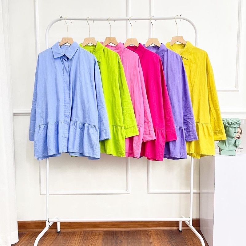 Atasan Oversize blue