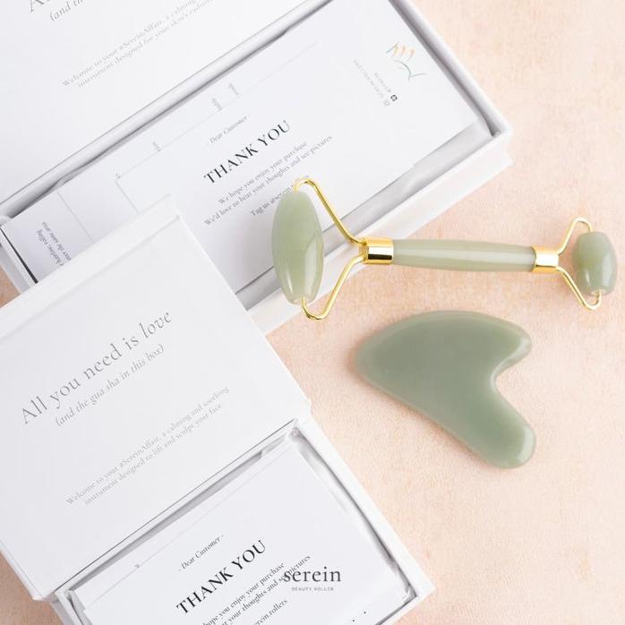 SEREIN JADE ROLLER & JADE GUASHA BUNDLE