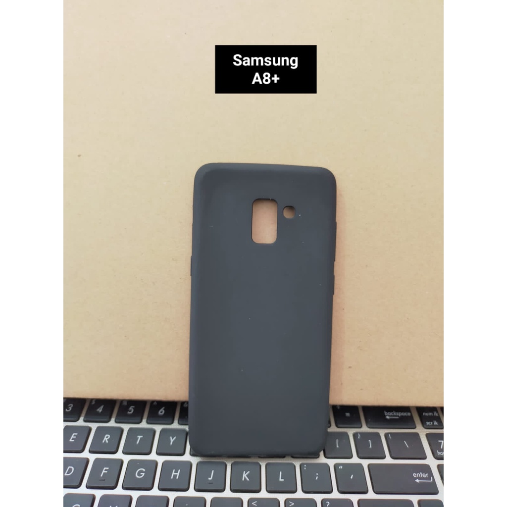 BLACK CASE SAMSUNG A8 PLUS