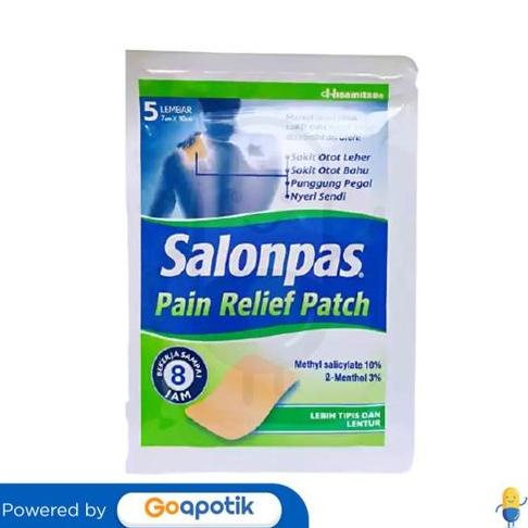 _^_^_^] SALONPAS PAIN RELIEF PATCH SACHET 5 PCS