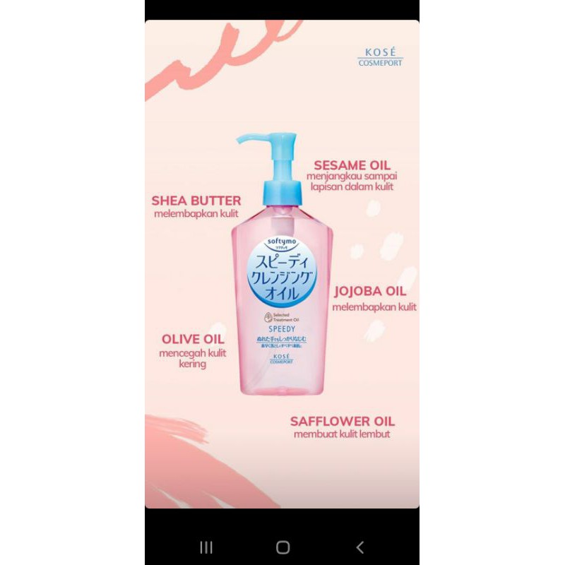 softymo speedy cleansing oil