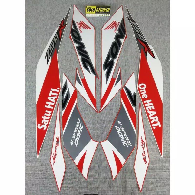 (BISA COD)Striping standar Sonic 150R 2018 One Heart