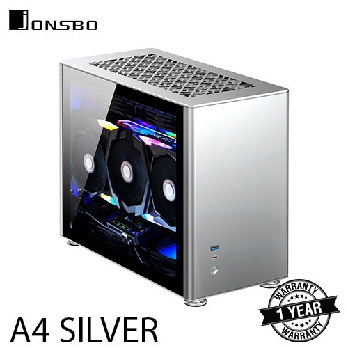 MINI CASING KOMPUTER JONSBO A4 TEMPERED GLASS SIDE PANEL (NON PSU)