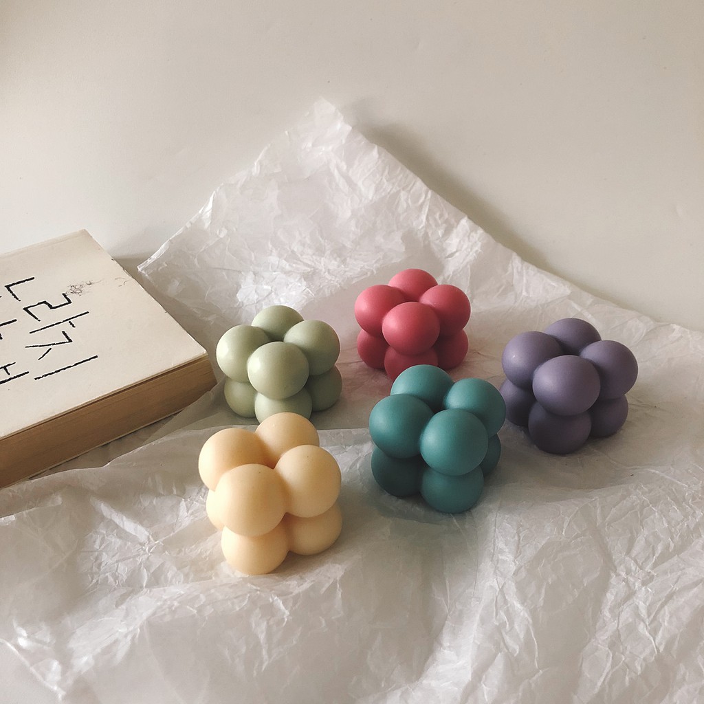 Mini Cube Candle - Dark Color