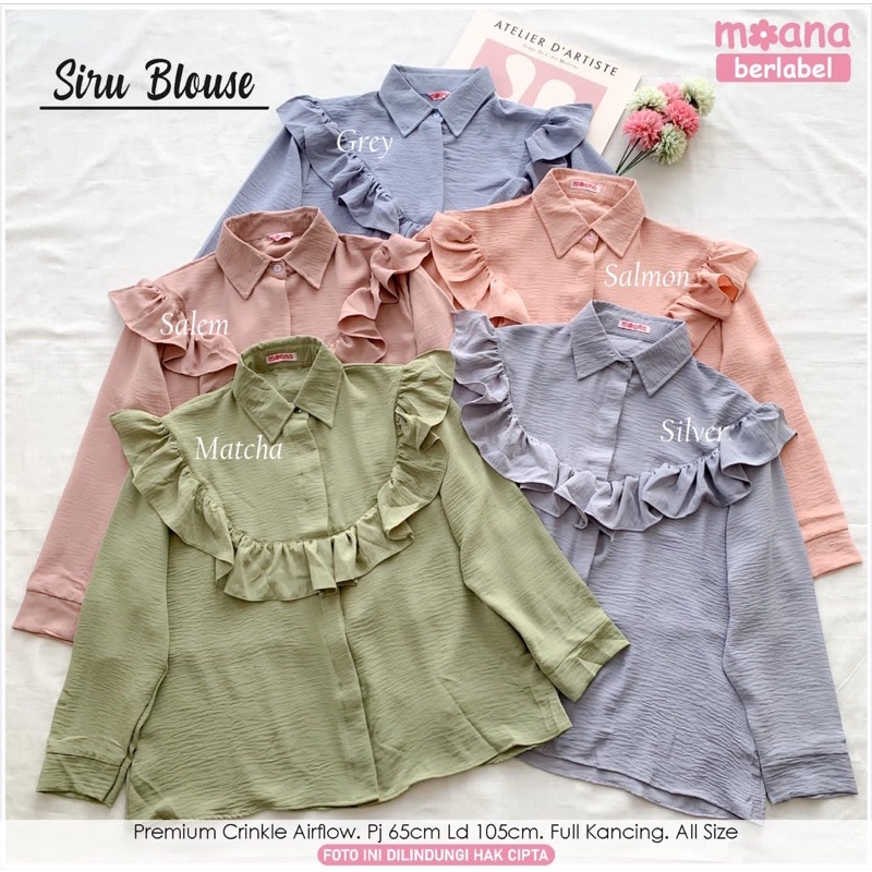 PROMO BISA COD SIRU BLOUSE POLOS