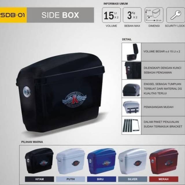 Sidebox/box samping kmi