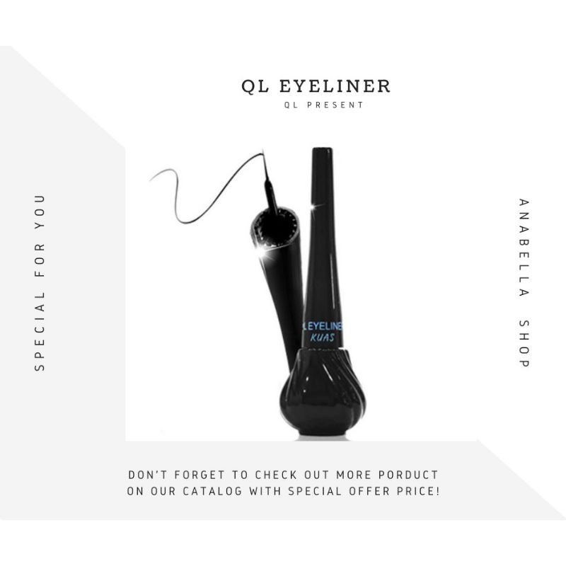 EYELINER WATERPROOF BY QL