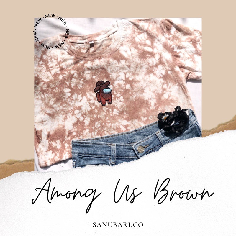 AMONG US TIEDYE BROWN