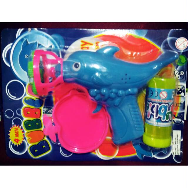 Mainan bubble gun dengan 4 mata