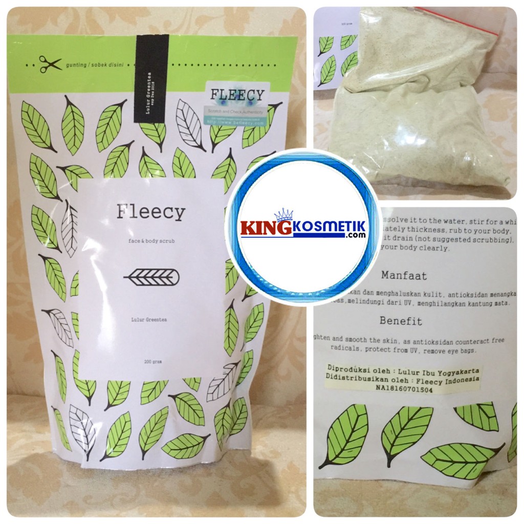 [GREEN TEA ] FLEECY GREENTEA SCRUB ORIGINAL