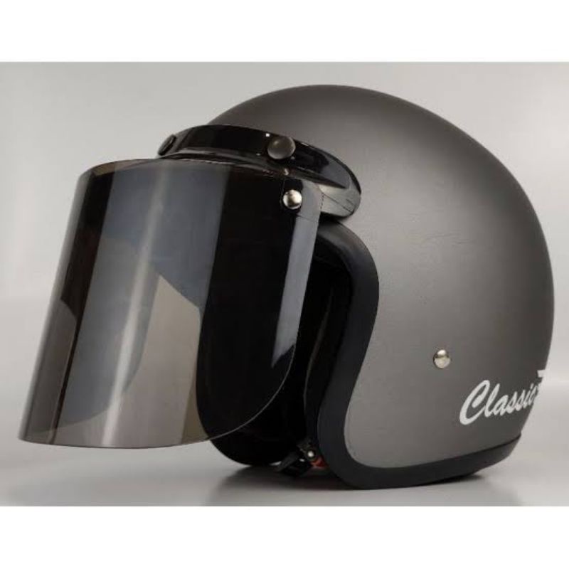 2133 HELM BOGO CLASSIC KACA DATAR