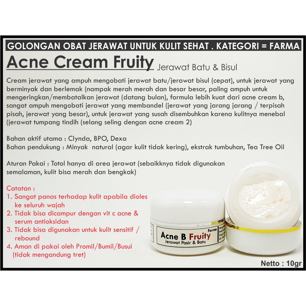 Acne Cream Fruity