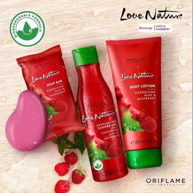 Love Nature Energising Mint & Raspberry
