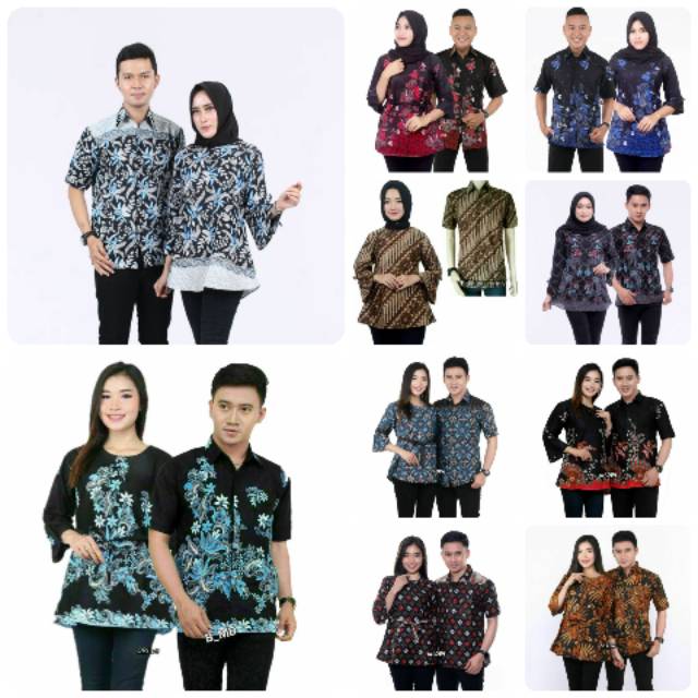 Batik couple seragam kantor masa kini