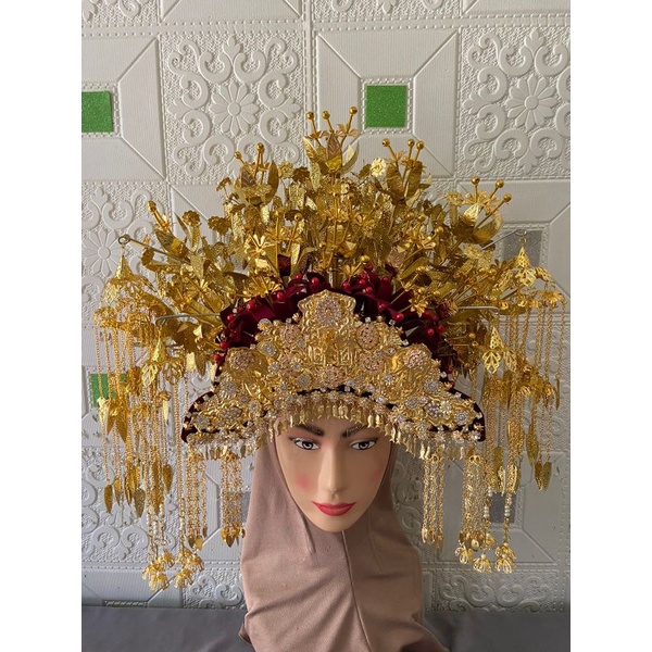 Set mahkota cewek gold