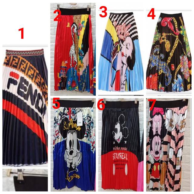 Rok plisket kartun