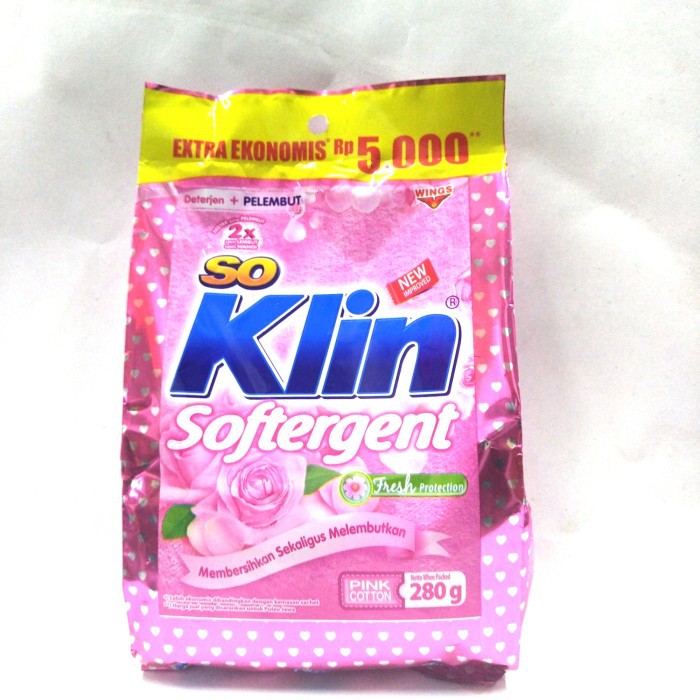 SOKLIN DETERGEN PINK 280 GR