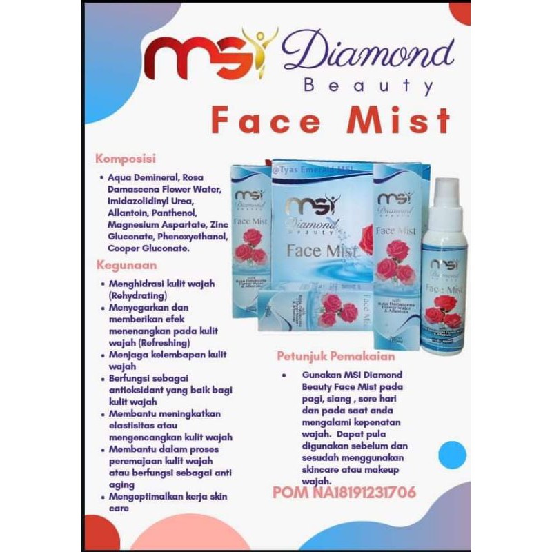 Face mist msi 1 botol 100ml
