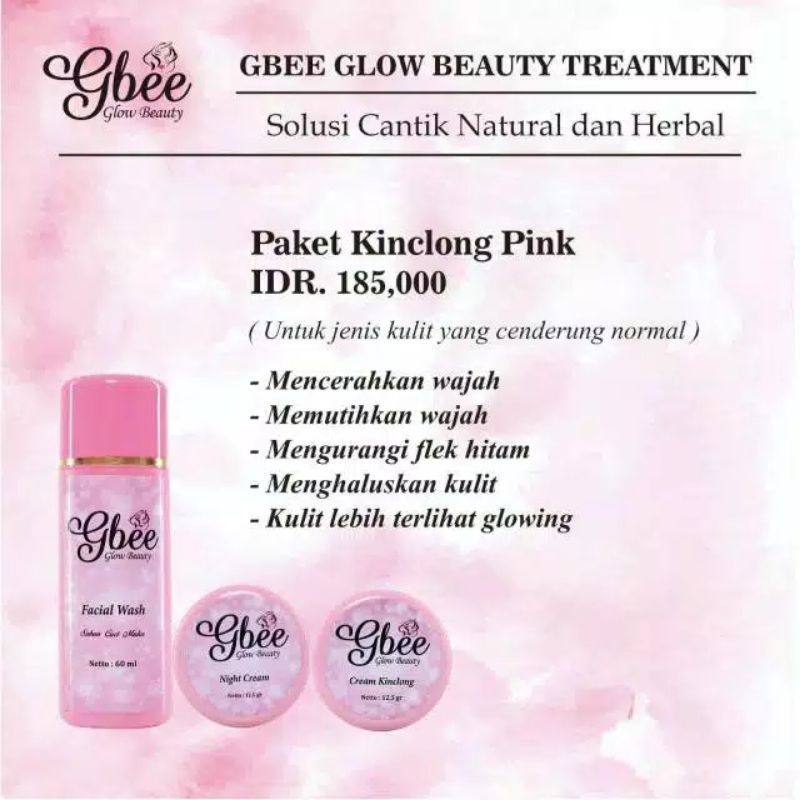 Gbee Paket kinclong Pink