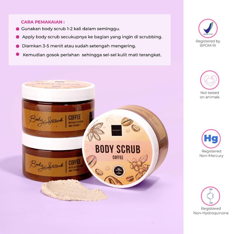 scarlet BODY SCRUB COFFE