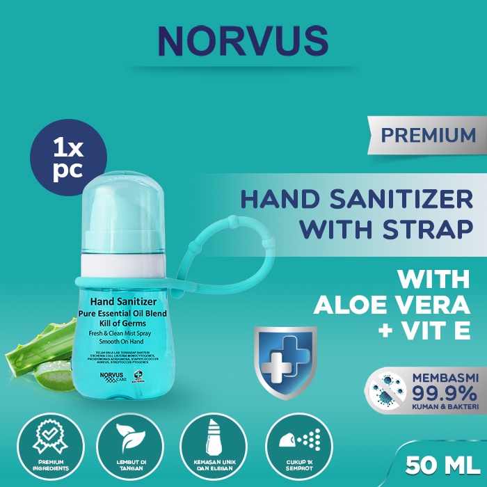Hand Sanitizer 50ml with Strap - NORVUS