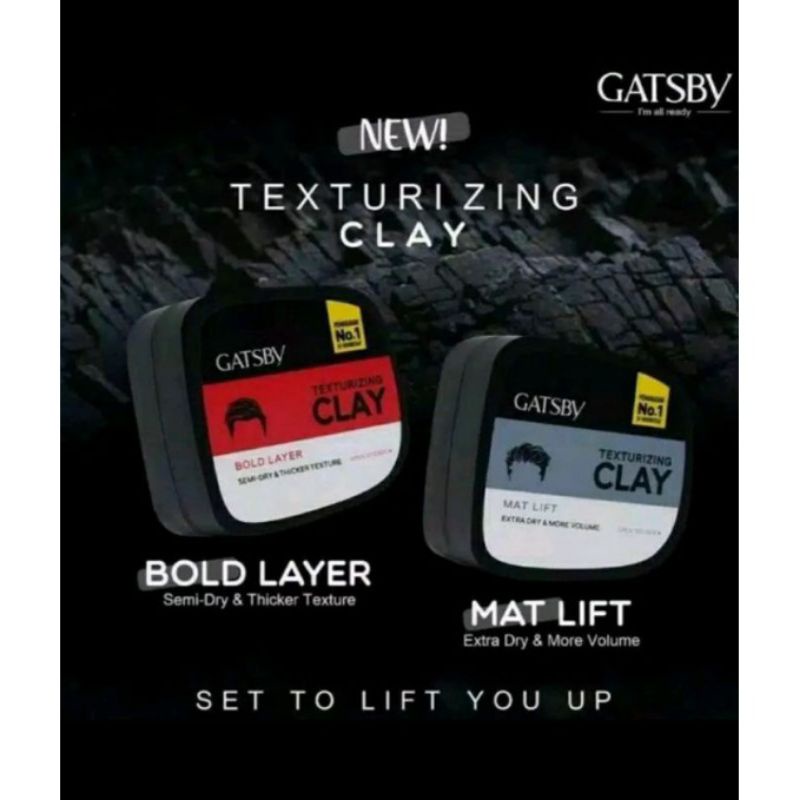 GATSBY TEXTURIZING CLAY ALL VARIANT 75GR